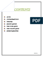 AIM Theory Basic Gates The Nor Gate The Nand Gate Bibliography