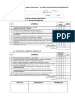 Ficha para Evaluar Una Sesion de Aprendizaje