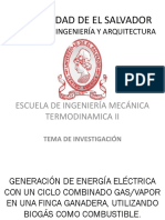 Ciclo Combinado Gas y Vapor A Partir de Biomasa