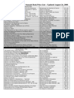 Markaz Tawheed Was Sunnah Book Price List - Updated August 24, 2008