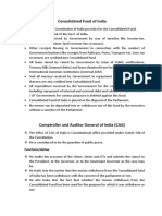 Consolidated Fund of India: Functions/duties