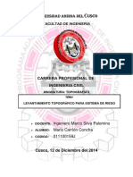 Levantamiento Topografico Sistemas de Riego PDF