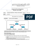 Examen de Fin de Formation 2008 Tsri Theorique PDF