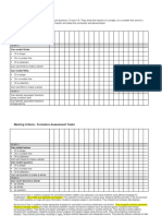 Fractions Assessment Marking Criteria