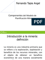 Componentes Del Modelo de Planificación Mina