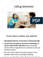 Attending Behavior