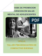 Taller Conducta Suicida Final