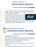 Constitution of Trusts