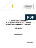 Plan Desarrollo Red Transporte Energia Eléctrica 2015-2020 PDF