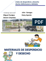 Materiales de Desperdicio y Desecho