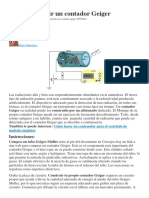 Cómo Construir Un Contador Geiger