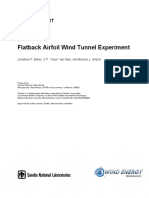 Flatback Airfoil Wind Tunnel Experiment