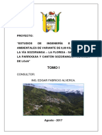 Informe Final de Ingenieria Variante Sozoranga Tomo I 100%