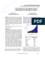 Evaluación Del Potencial de Energía Eólica en El Municipio de Ixtlán Del Río, Nayarit