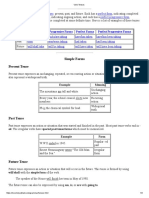 Verb Tenses (Condensed Notes)