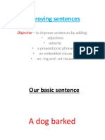 Improving Sentences New