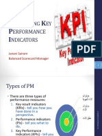 Developing Key Performance Indicators