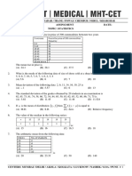 Statistics - Question Paper