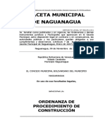 Oredenaza de Procedimento de Construccion - Naguanagua