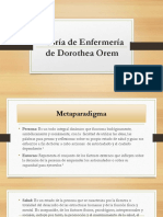 Teoría de Enfermería de Dorothea Orem