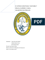 Parámetros y Valores para Los Materiales