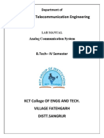 Electronic & Telecommunication Engineering: Department of