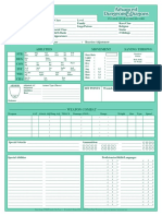 AD&D 2e Character Sheet