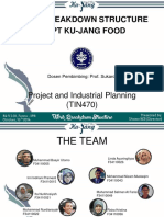 Work Breakdown Structure of PT Ku-Jang Food: Project and Industrial Planning (TIN470)