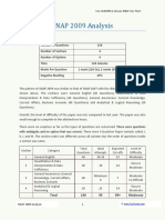 SNAP 2009 Analysis PDF