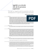 Vygotsky - El Signo en Vygotsky y Su Vinculo Con El Desarrollo de Los Processos Psicologicos Superiores