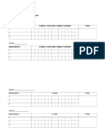 Score Sheet For Quiz Competition