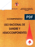 Compendio Uso Racional de La Sangre