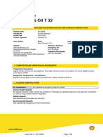 Shell Tellus Oil T 32: Safety Data Sheet