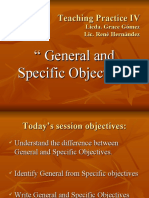 General and Specific Object