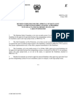 Revised Guidelines For The Approval of Equivalent Fixed Gas Fire-Extinguishing Systems, As Referred To in Solas 74, For Machinery Spaces and Cargo Pump-Rooms