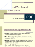 Lab and Zoo Animal Management: Dr. Arbab Sikandar