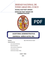 Auditoria Administrativa Hotel