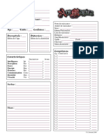 Ars Magica - Feuille de Personnage PDF