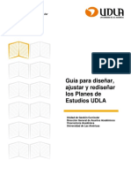 Guia para Diseñar Ajustar y Rediseñar Los Planes de Estudios UDLA