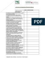 Preguntas Estándar para Hoteles y Servicios de Alojamiento Rainforest Alliance CertifiedArchivo