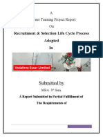 Recruitment & Selection Life Cycle Process Adopted In: Submitted by