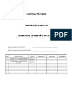 Criterio de Diseño - Gases Medicinales