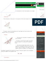 Orthocenter, Centroid, Circumcenter and Incenter of A Triangle