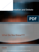 Argumentation and Debate