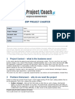 Erp Project Charter 2