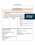 Lesson Plan Template Letter N