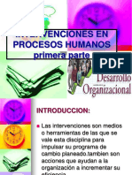 Intervenciones en Procesos Humanos