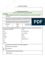 Lesson Plan - The Very Hungry Caterpillar