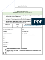 Lesson Plan Template: Voice Tones and Behaviour Management