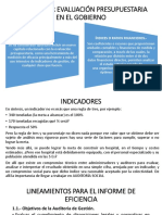 Eficacia Por Evaluación Presupuestaria en El Gobierno